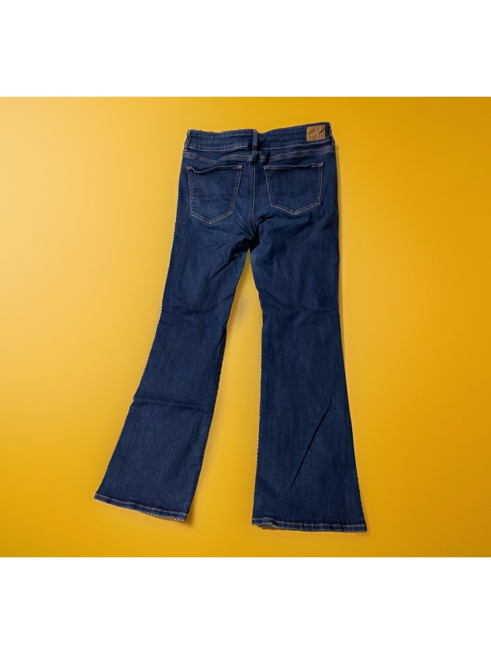 American Eagle Women’s Next Level Stretch  Kick Boot Blue Denim Jeans Size 12